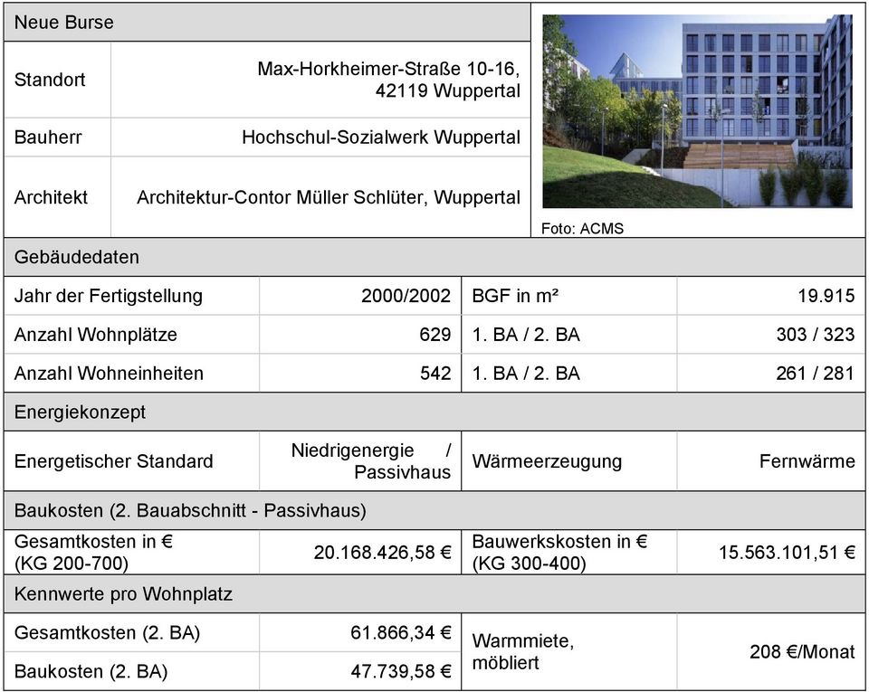 Benchmark Steckbrief